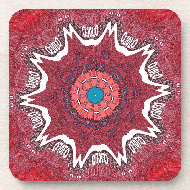Sindh ethnic tribal pattern.jpg coaster (Front)