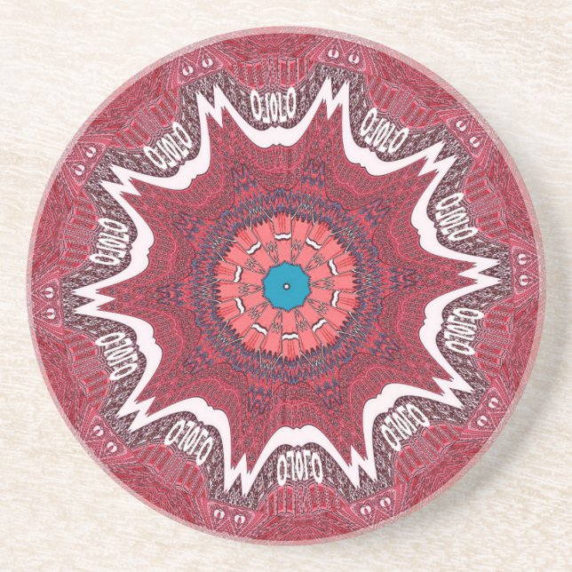 Sindh ethnic tribal pattern.jpg coaster (Front)
