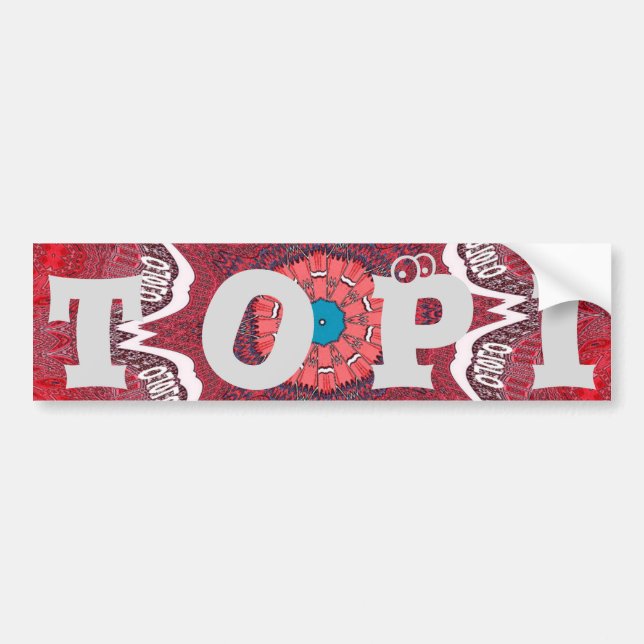Sindhi Ethnic Tribal Pattern Art Print Bumper Sticker (Front)