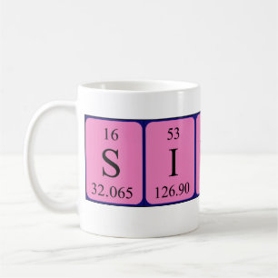 Sindi periodic table name mug