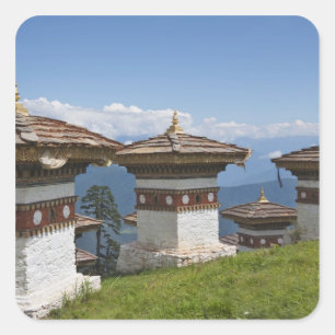 Sindokha Dzong, Dochu La Pass 2 Square Sticker