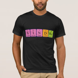 Sindre periodic table name shirt