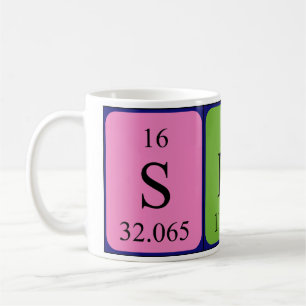 Sindy periodic table name mug