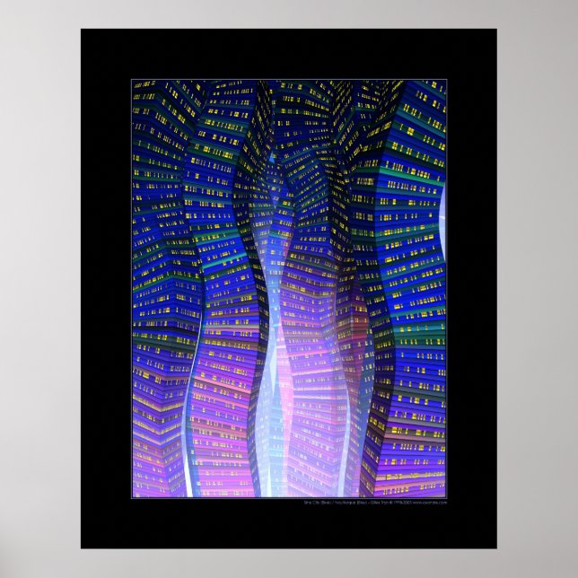 Sine City (Blue) Poster (Front)