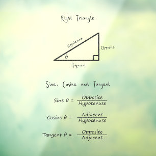 Sine Cosine Tangent Trigonometry Math Black