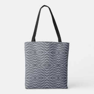 Sine Wave Pulse Signal Modern Abstract Art Design  Tote Bag