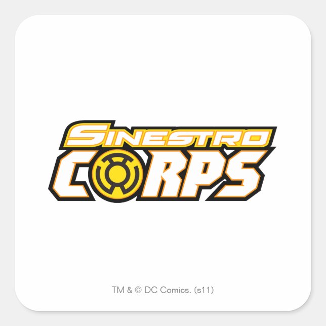 Sinestro Corps Square Sticker (Front)