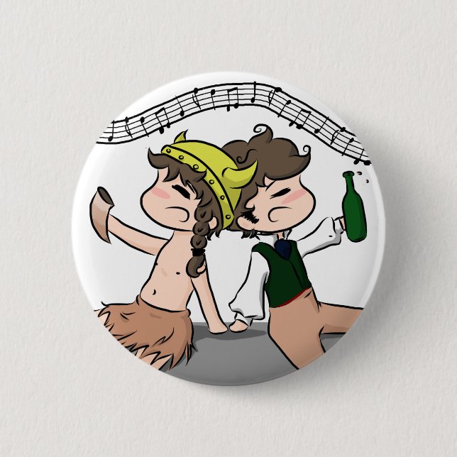 sing! 6 cm round badge (Front)