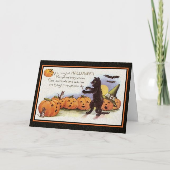 Sing a Song of Halloween Card (Front)