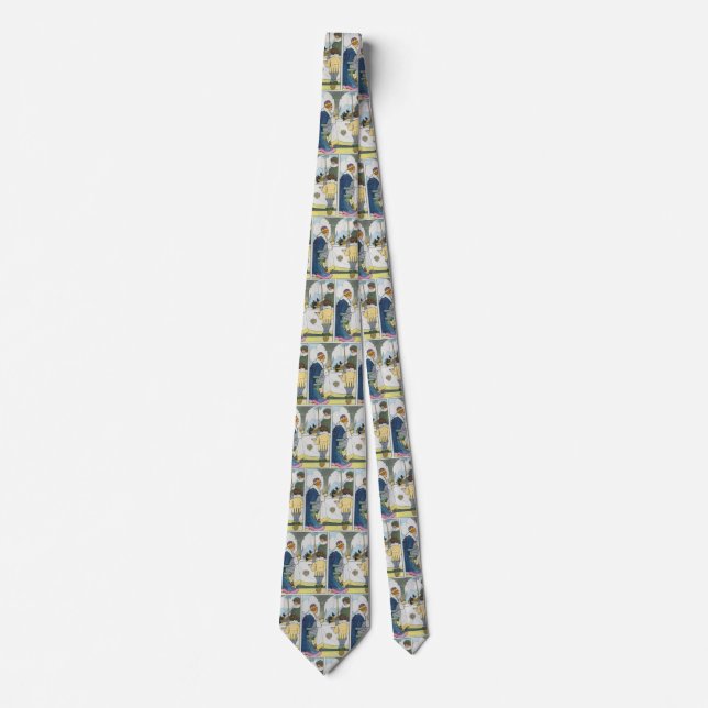 Sing a Song of Sixpence Mother Goose Nursery Rhyme Tie (Front)
