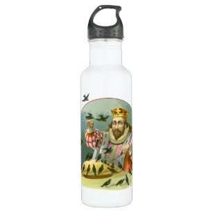 Sing a Song of Sixpence, Vintage Nursery Rhyme 710 Ml Water Bottle