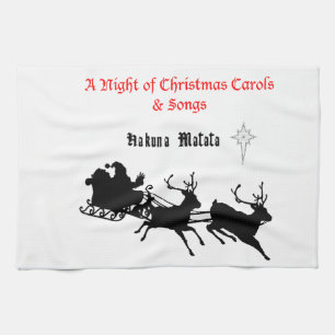 Sing Along Christmas – Carols & Festive Joy Tea Towel