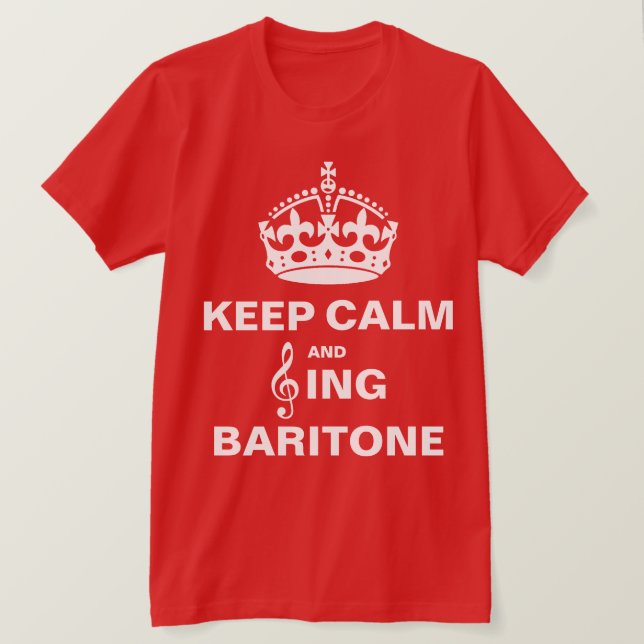 Sing Baritone T-Shirt (Design Front)