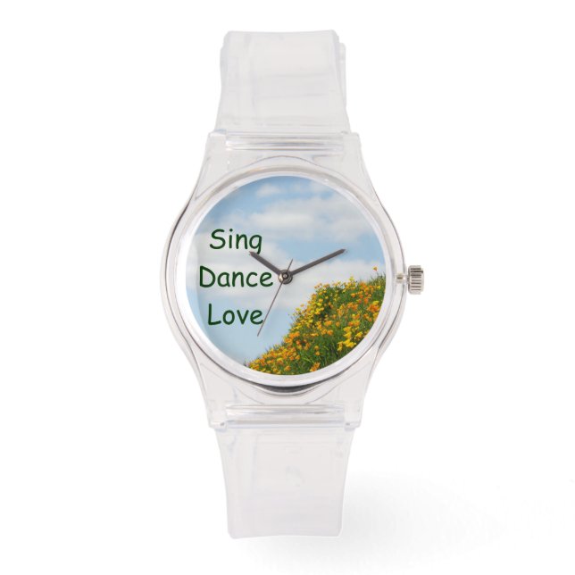 Sing Dance Love watches Poppy Flowers Meadow (Front)