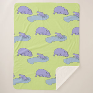 Sing Hippopotamus blanket