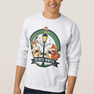 Sing Into Winter (2) Woodland Choir Art Sweatshirt