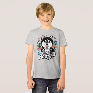 Sing It, Floofer! - Kawaii Husky Howling Tri-Blend Shirt
