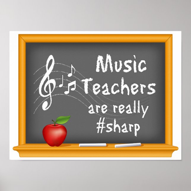 Sing Out! Music Teachers are Really # Sharp Poster (Front)