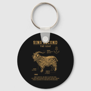 Sing Second The Goat (on Back) Key Ring