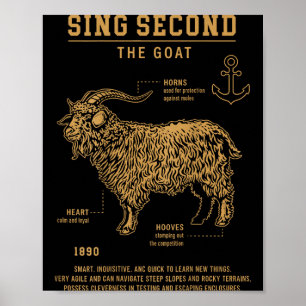 Sing Second The Goat (on Back) Poster