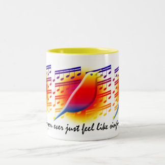 SING,SING,SING Two-Tone COFFEE MUG
