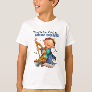 Sing to the Lord a new song Bible verse T-shirt