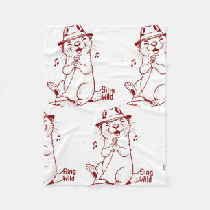 Sing Wild Fleece Blanket