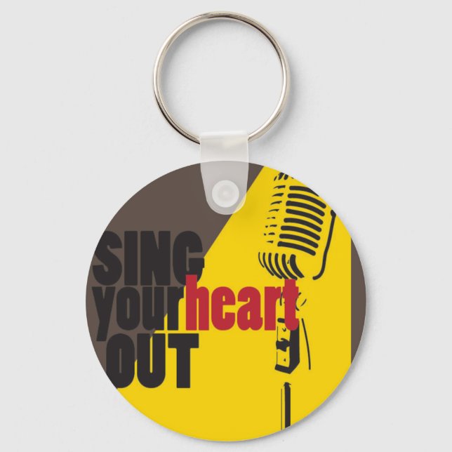 sing your heart out key ring (Front)