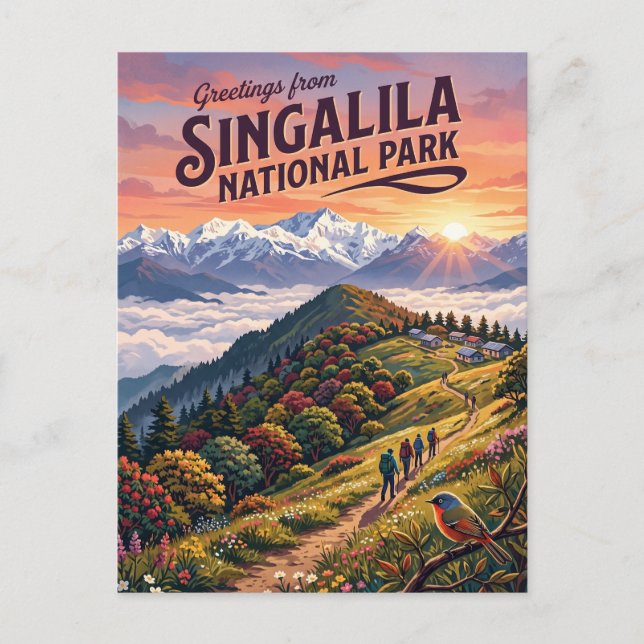 Singalila National Park India Postcard (Front)