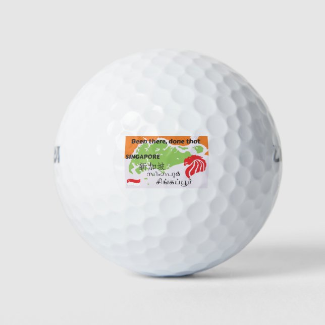 Singapore 10 golf balls (Front)