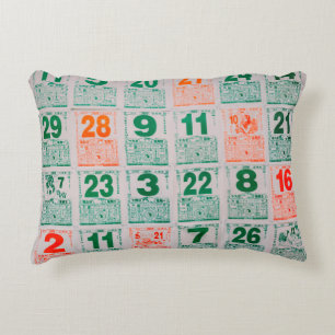Singapore-21 JUL 2019:Vintage Chinese calendar pap Decorative Cushion