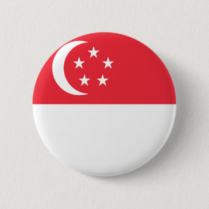 singapore 6 cm round badge