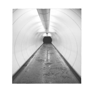 Singapore. An illuminated pedestrian tunnel in Notepad