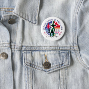 Singapore Bicentennial Collection v2- 6 Cm Round Badge