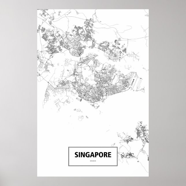 Singapore (black on white) poster (Front)