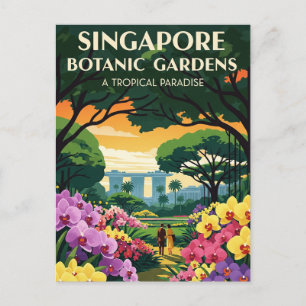 Singapore Botanic Gardens Travel Postcard