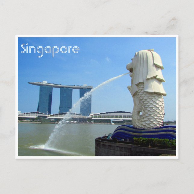 singapore casino merlion postcard (Front)