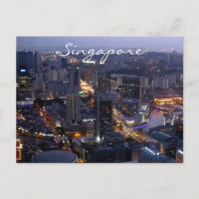 singapore city postcard (Front)