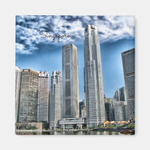 Singapore Cityscape Magnet