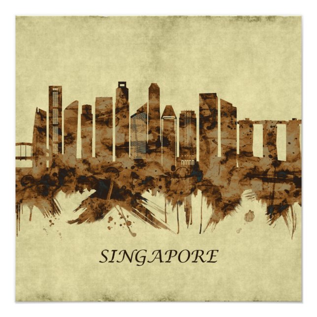 Singapore Cityscape Poster (Front)
