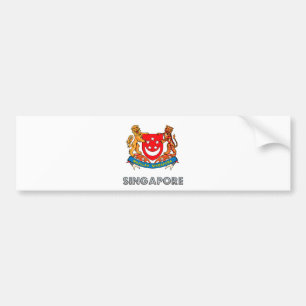 Singapore Coat of Arms Bumper Sticker