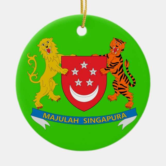 SINGAPORE* Custom Christmas Ornament (Front)