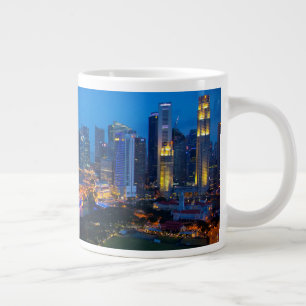 Singapore Downtown at Night Large Coffee Mug
