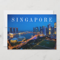 Singapore Downtown at Night