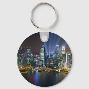 Singapore Downtown Lightshow Key Ring