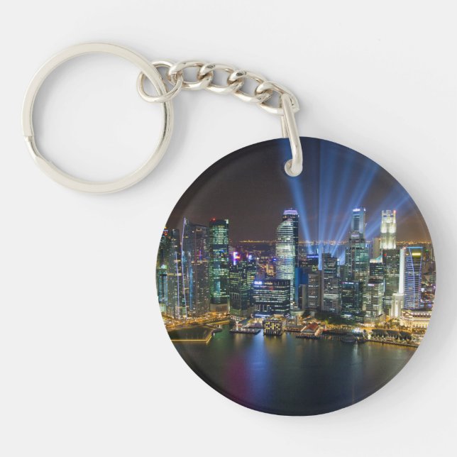 Singapore Downtown Lightshow Key Ring (Front)