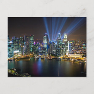 Singapore Downtown Lightshow Postcard