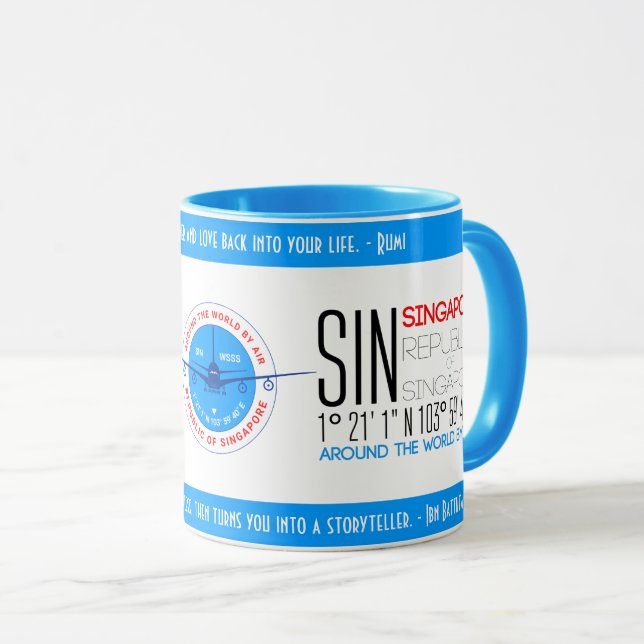 Singapore elegant mug (Front Right)