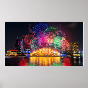 Singapore Fireworks poster