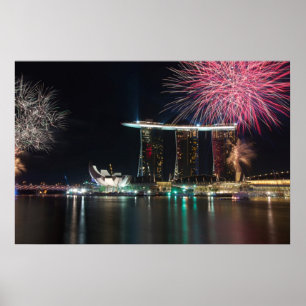 Singapore Fireworks Poster